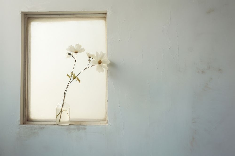 Window flower windowsill plant. 