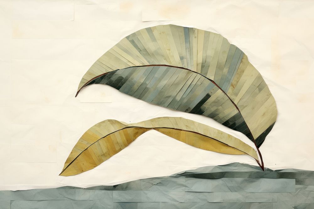 Banana leaf painting plant art. AI generated Image by rawpixel.
