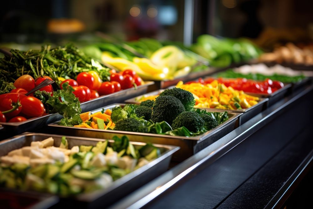 Salad bar vegetable food freshness. | Free Photo - rawpixel