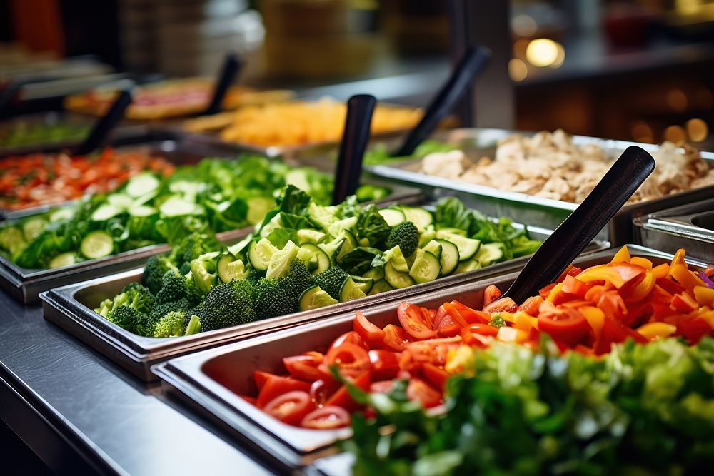 Salad bar restaurant vegetable food. | Free Photo - rawpixel