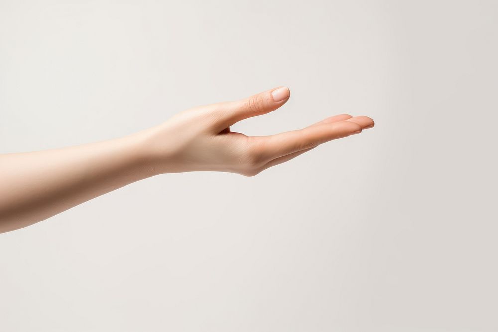 Woman hand showing finger adult. AI generated Image by rawpixel.