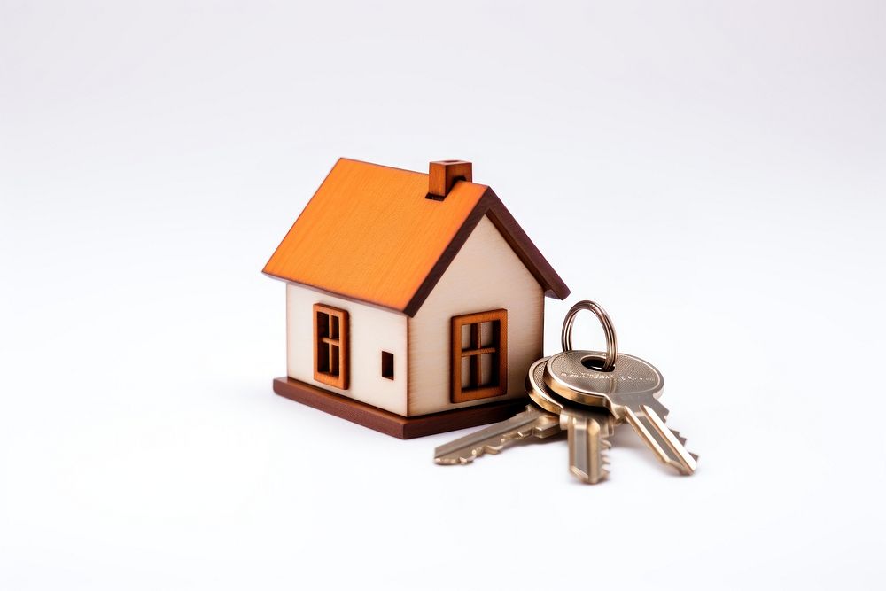House keys house white background architecture. AI generated Image by rawpixel.