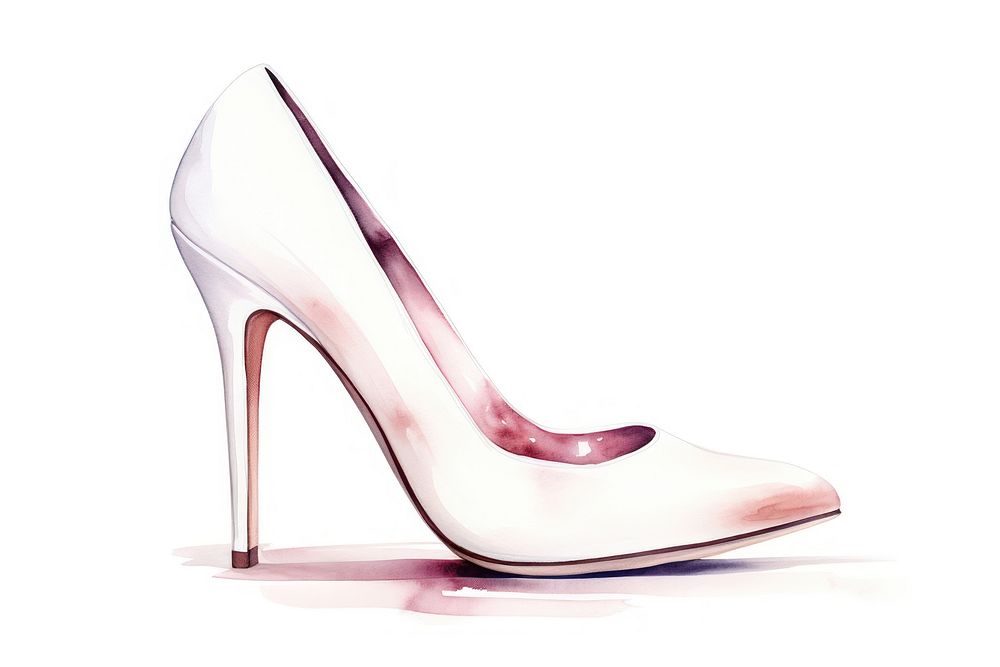 High heels footwear fashion white. AI generated Image by rawpixel.