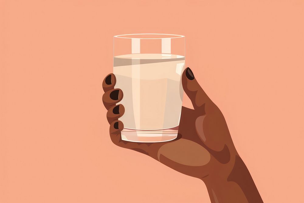 Water glass holding drink. AI generated Image by rawpixel.