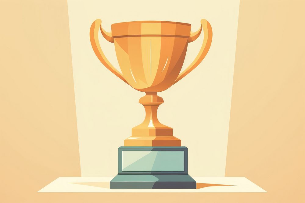 Trophy achievement technology decoration. AI generated Image by rawpixel.