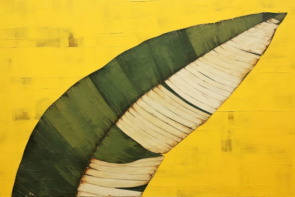 Banana leaf art transportation backgrounds. AI generated Image by rawpixel.