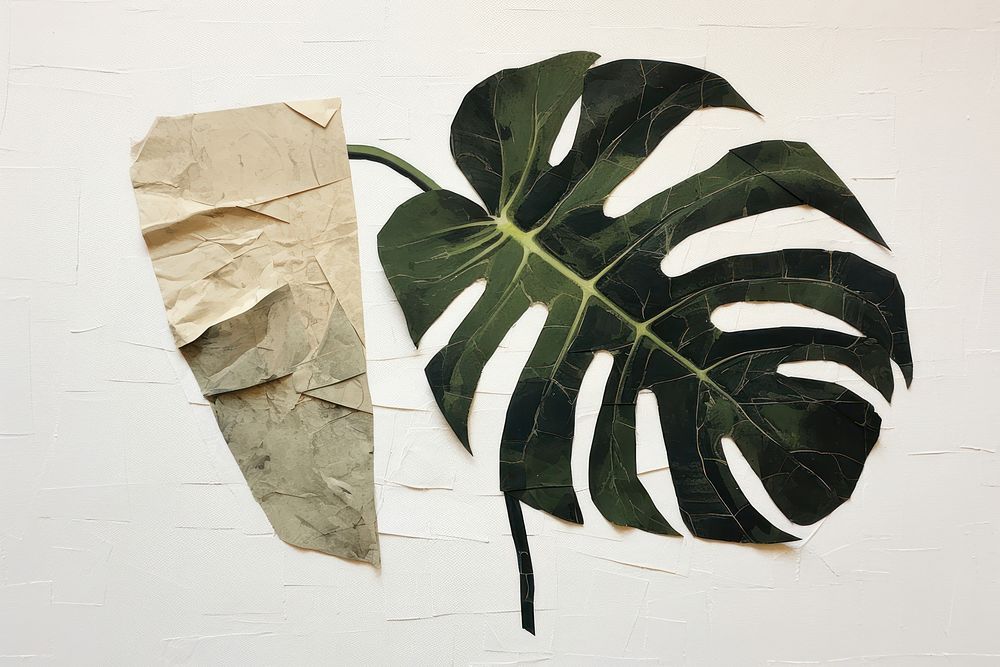 Monstera leaf plant creativity pattern. AI generated Image by rawpixel.