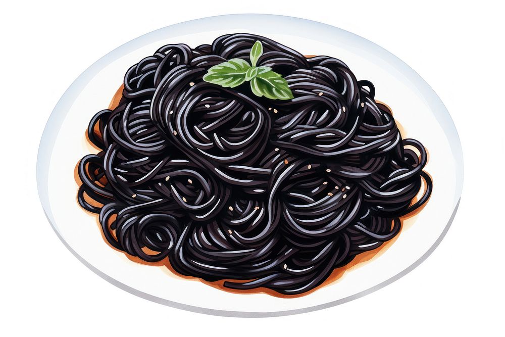 Spaghetti pasta food noodle. AI generated Image by rawpixel.