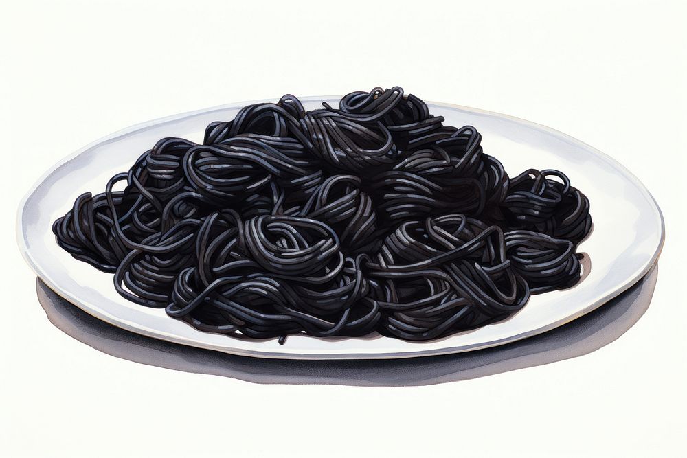 Plate food spaghetti pasta. AI generated Image by rawpixel.