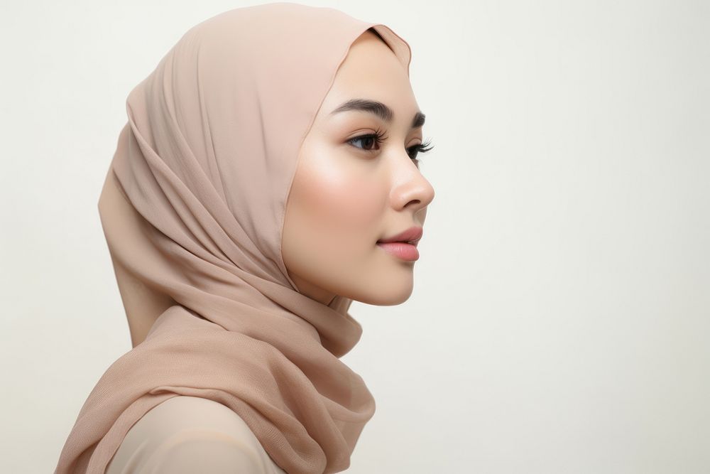 Asian muslim woman portrait adult photo. AI generated Image by rawpixel.