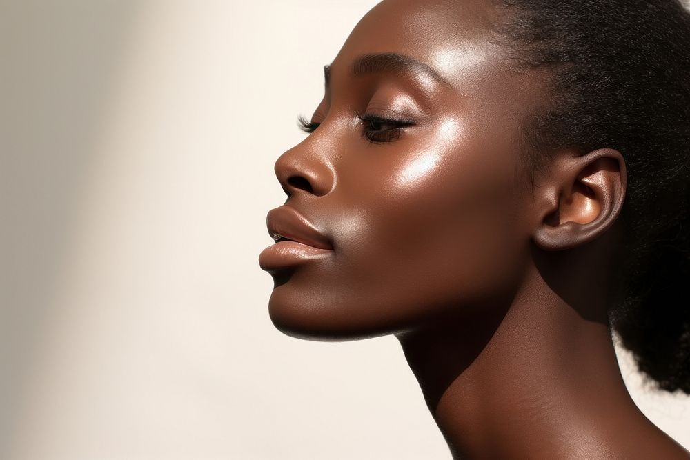 Black woman skin adult perfection. AI generated Image by rawpixel.