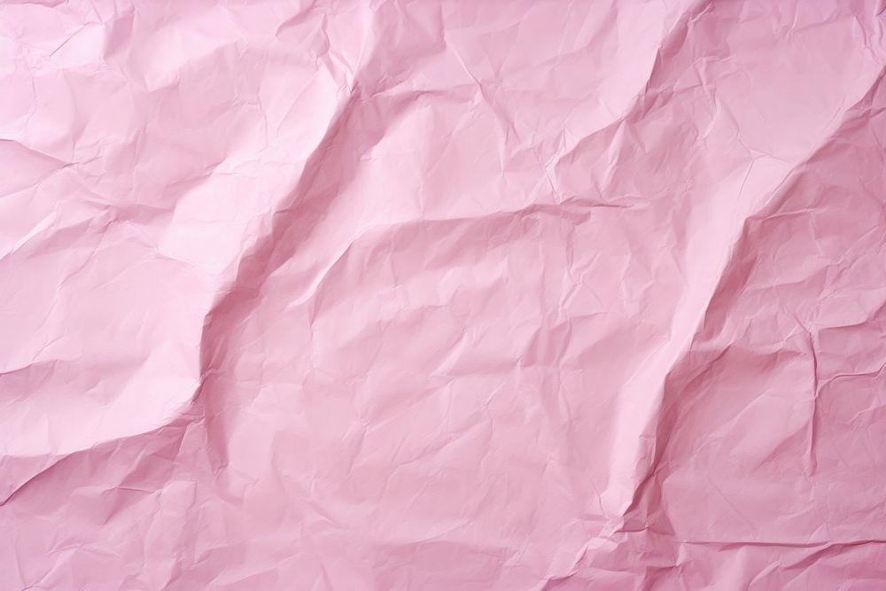 Pink crumpled paper sheet texture backgrounds textured wrinkled. AI generated Image by rawpixel.