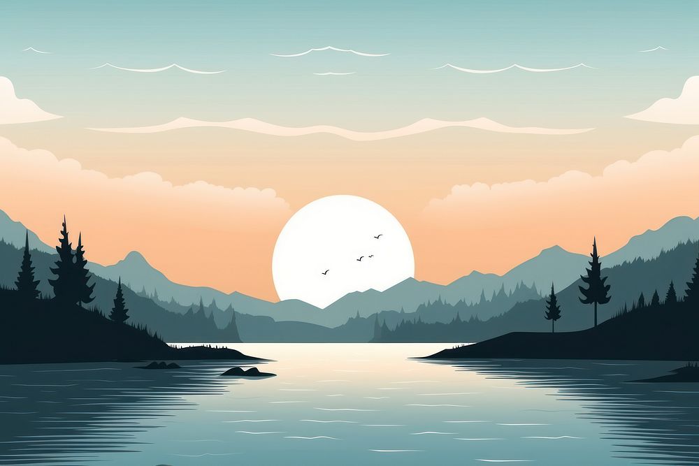River landscape outdoors nature. AI generated Image by rawpixel.