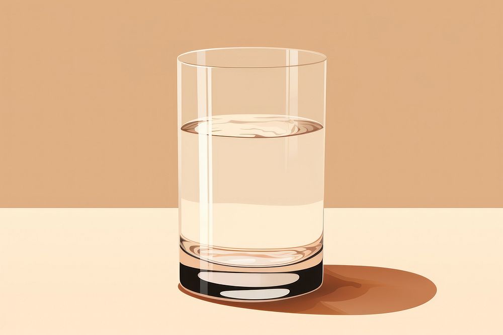 Glass refreshment drinkware lighting. AI generated Image by rawpixel.