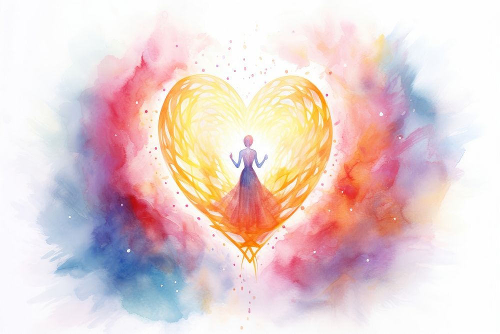 Heart spirituality creativity abstract. AI generated Image by rawpixel.
