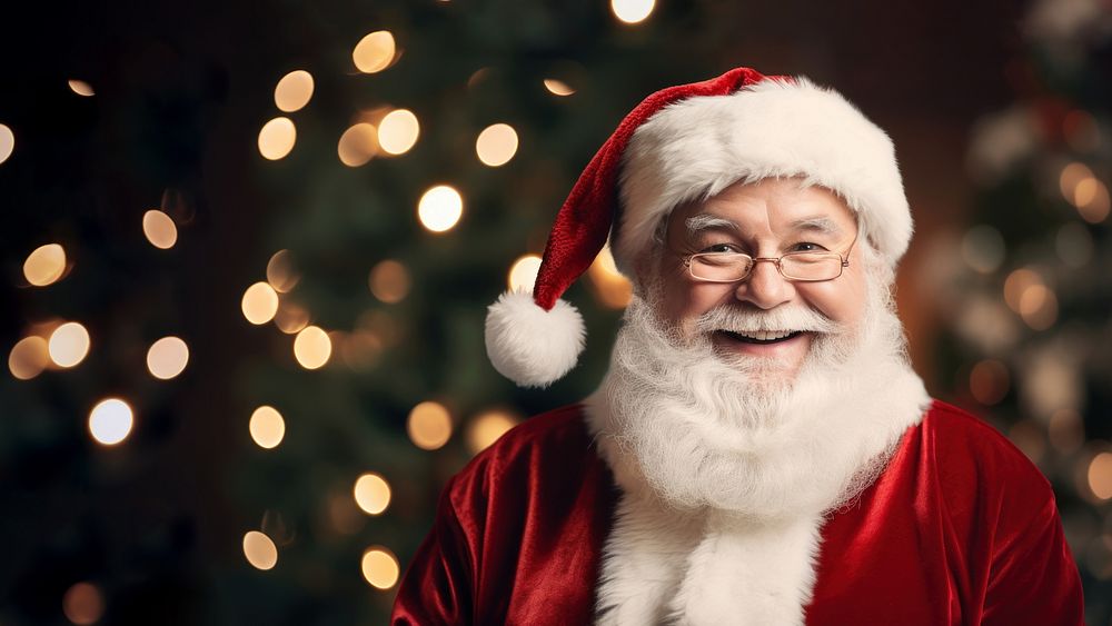 Santa Claus christmas adult illuminated. AI generated Image by rawpixel.