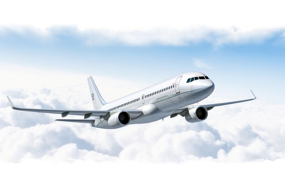 Airplane aircraft airliner vehicle. AI generated Image by rawpixel.