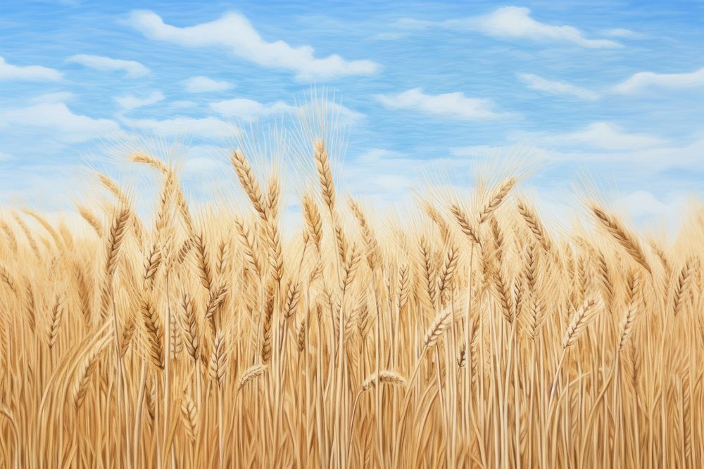 Field sky agriculture backgrounds. AI generated Image by rawpixel.