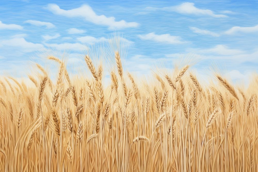 Field sky agriculture backgrounds. 