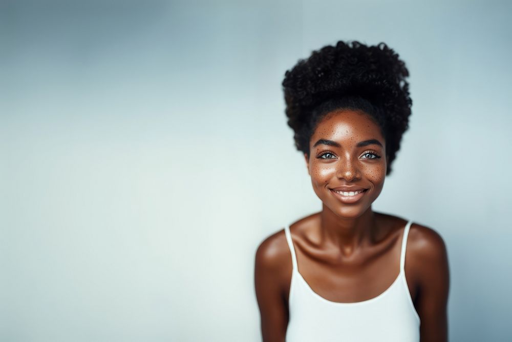 Portrait smiling adult smile. 