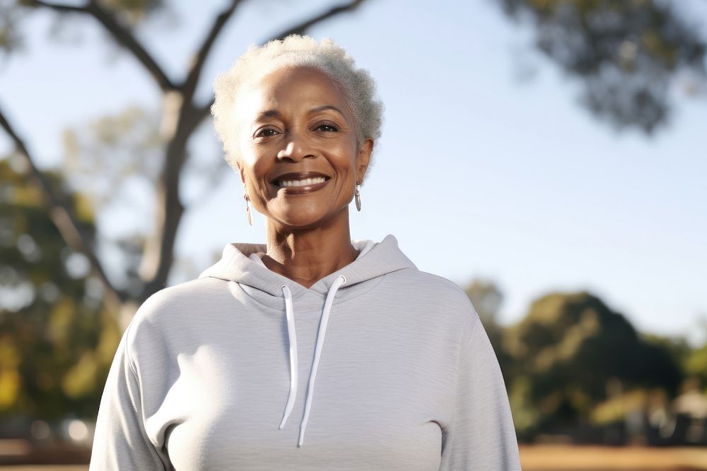 Senior african american woman smiling smile adult. AI generated Image by rawpixel.