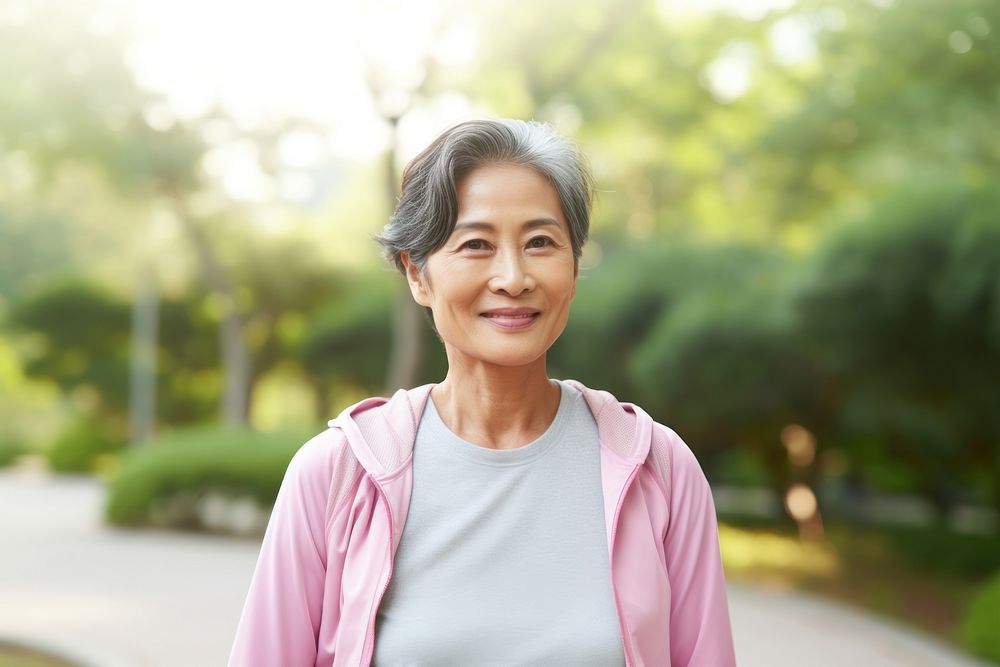 Senior Thai woman smiling adult retirement. AI generated Image by rawpixel.