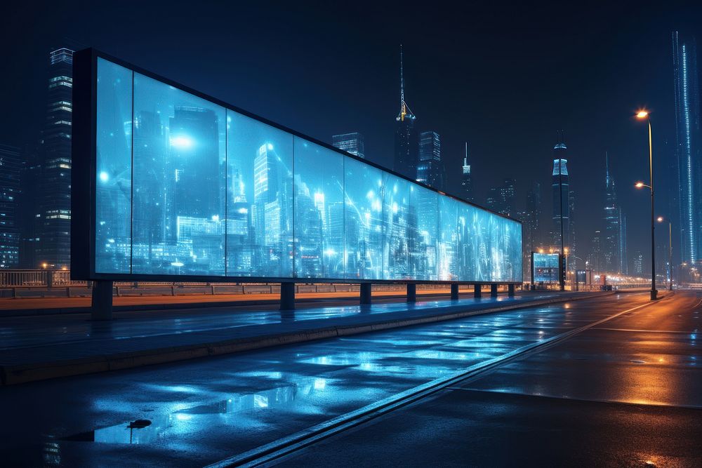City architecture cityscape billboard. AI generated Image by rawpixel.