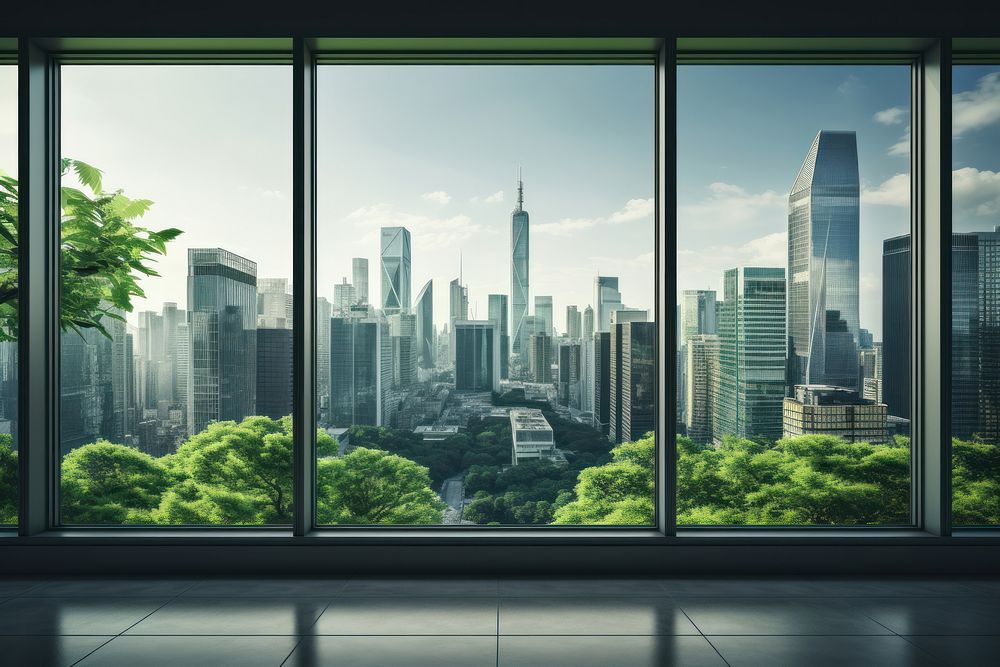 City window architecture cityscape. AI generated Image by rawpixel.