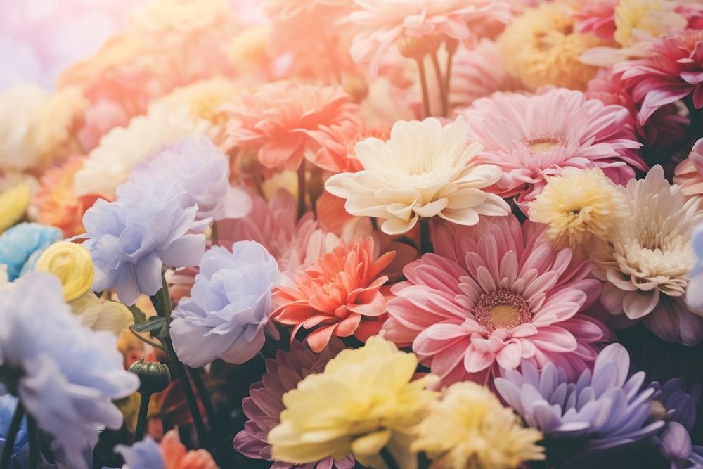 Flowers outdoors blossom nature. AI generated Image by rawpixel.