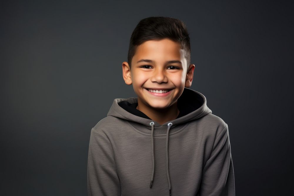 Mexican boy smiling portrait smile photo. 