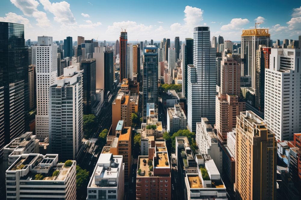 City architecture cityscape outdoors. AI generated Image by rawpixel.