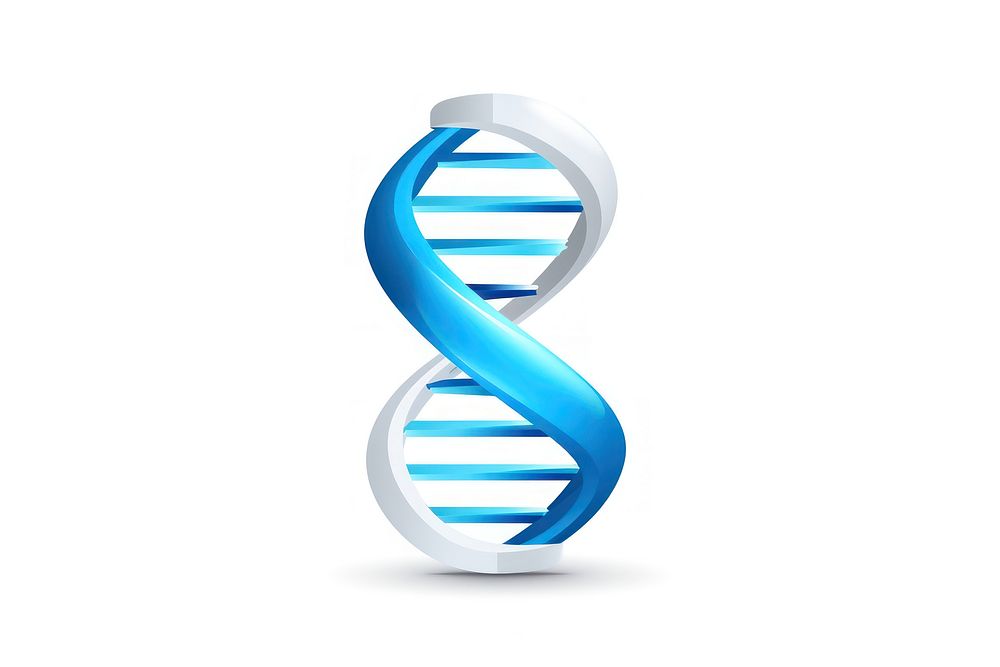DNA icon white background research science. AI generated Image by rawpixel.