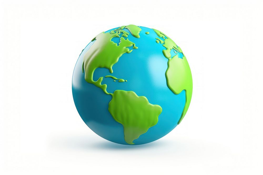 Cute earth sphere planet space. AI generated Image by rawpixel.