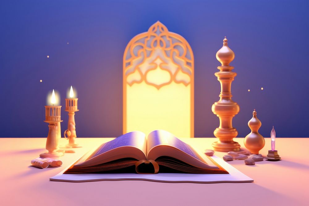 Quran architecture light spirituality. AI generated Image by rawpixel.