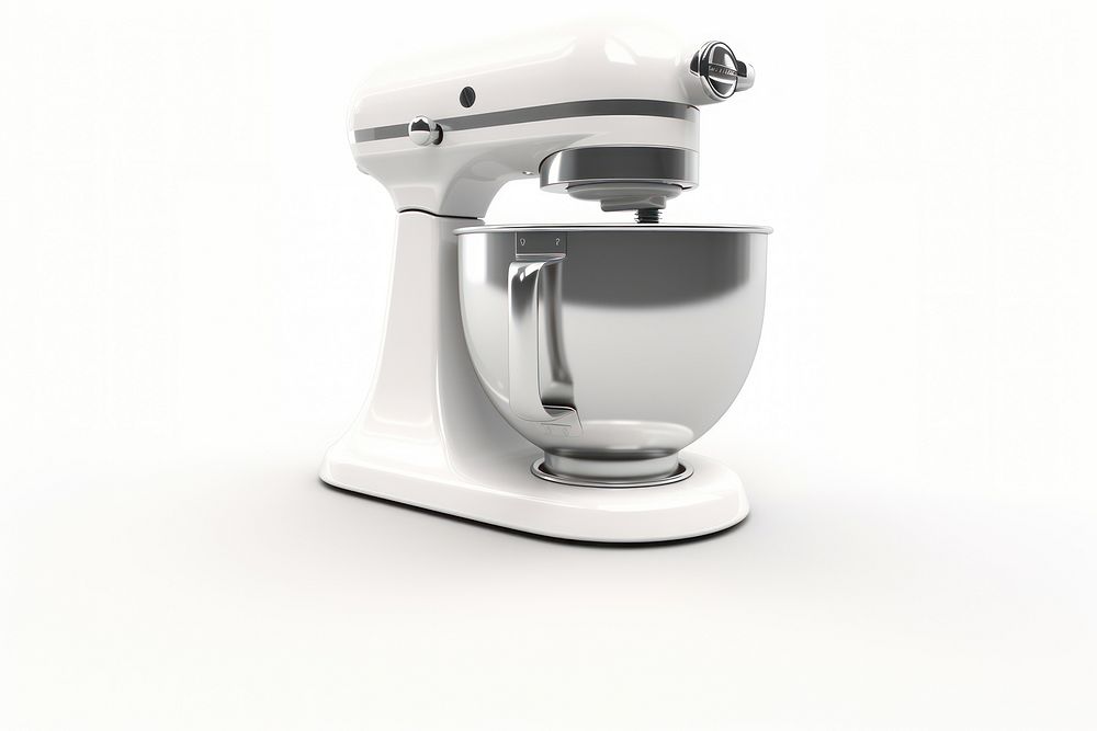 Dough mixer white background technology appliance. AI generated Image by rawpixel.