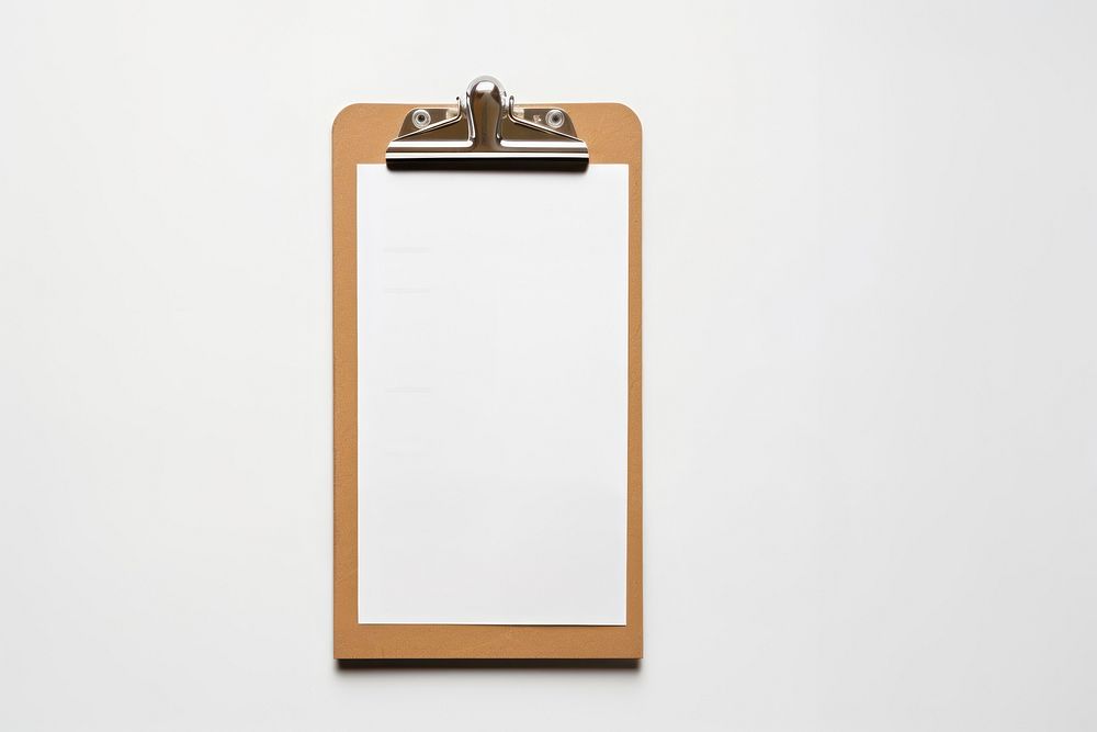Clipboard paper white background rectangle. AI generated Image by rawpixel.