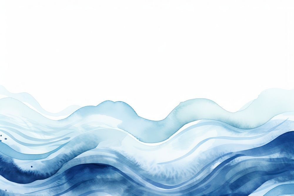 Blue waves backgrounds nature water. AI generated Image by rawpixel.