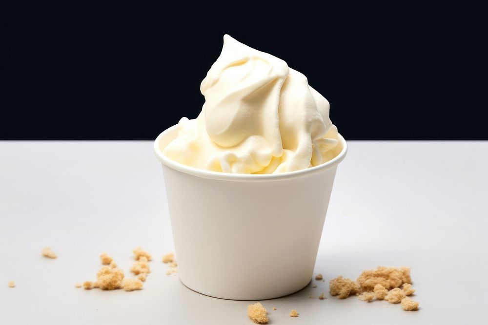 Soft ice cream cup dessert food. AI generated Image by rawpixel.