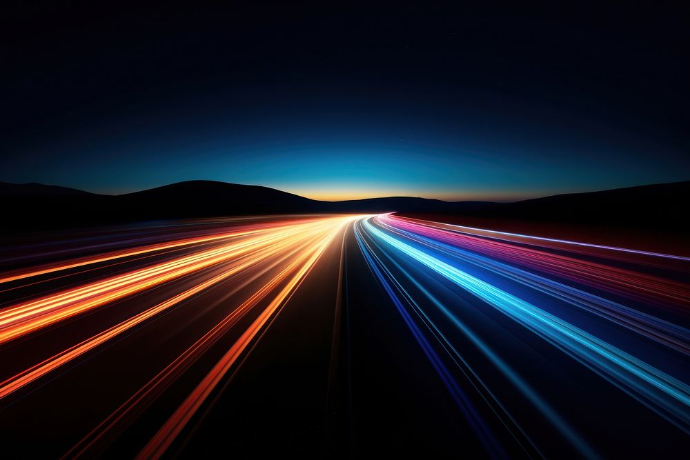 Highway horizon nature light. AI generated Image by rawpixel.
