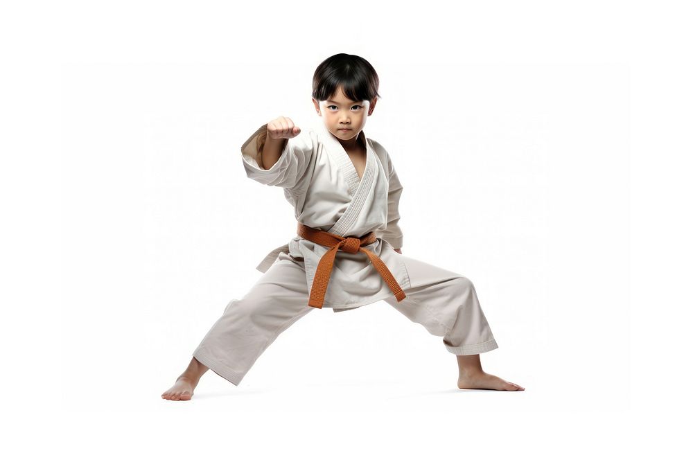 Asian kid karate sports adult. AI generated Image by rawpixel.