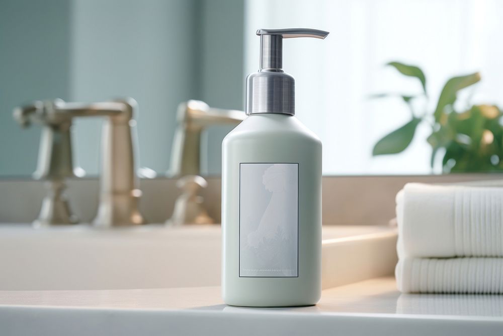 Body lotion bathroom bottle container. AI generated Image by rawpixel.