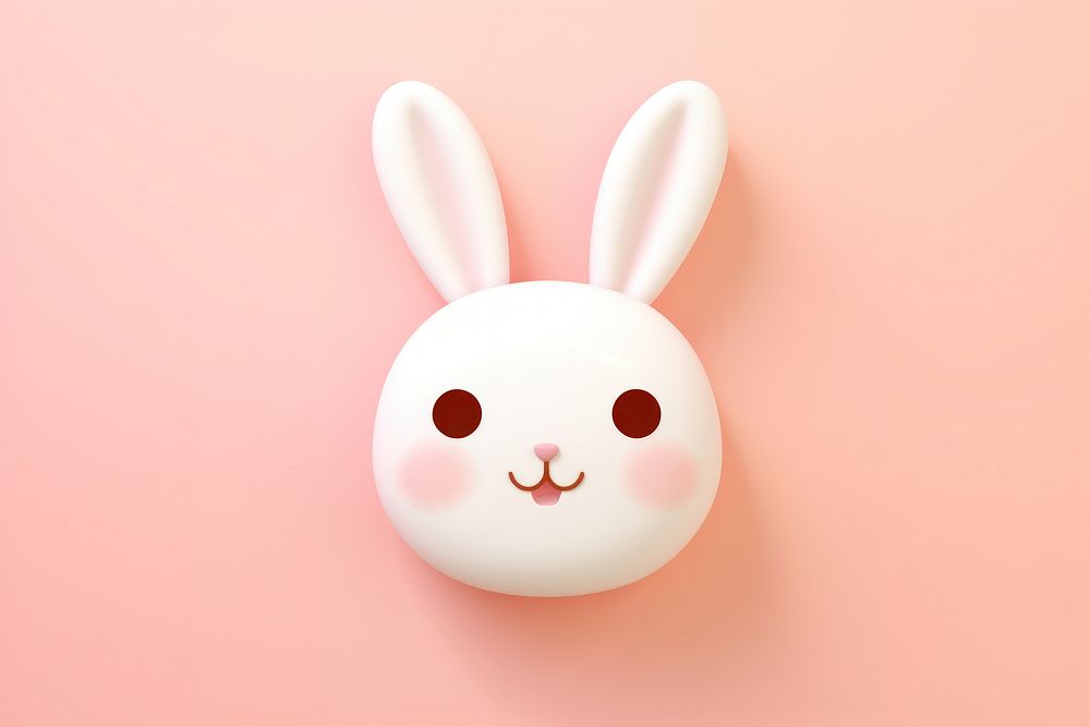 Bunny animal cute face. AI generated Image by rawpixel.