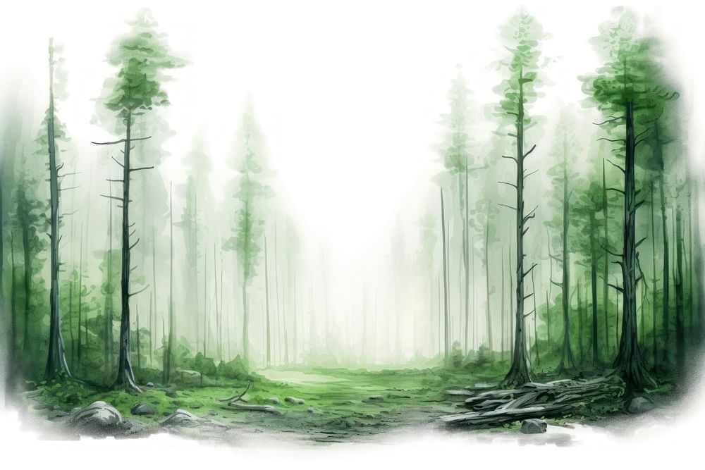 Forest backgrounds landscape woodland. AI generated Image by rawpixel.