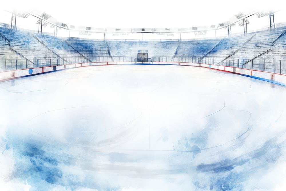Ice hockey rink sports architecture outdoors. AI generated Image by rawpixel.