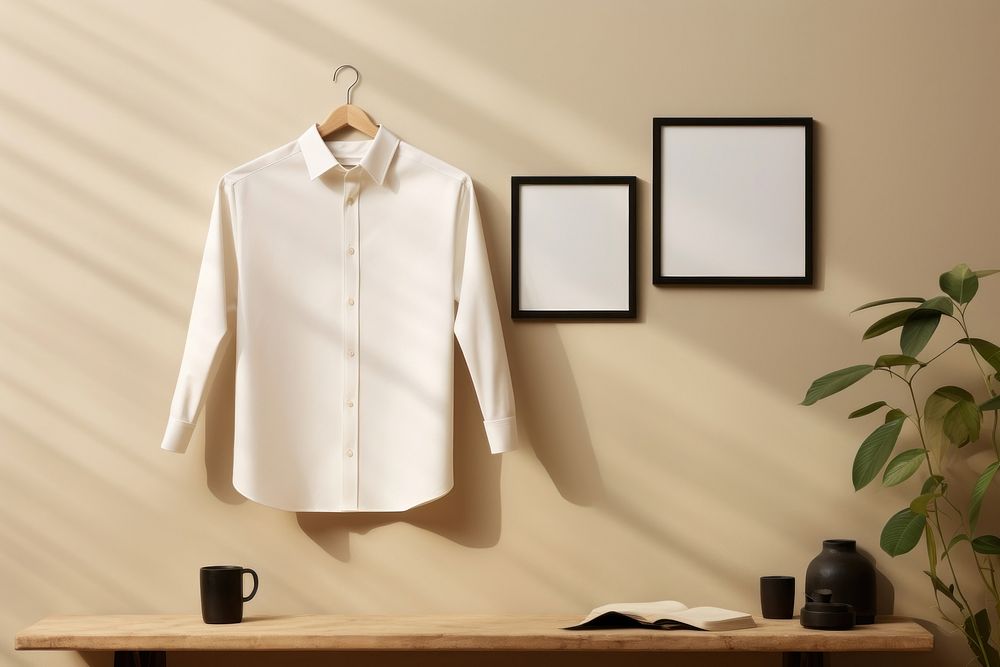 Poster mockup clothing sleeve blouse. AI generated Image by rawpixel.