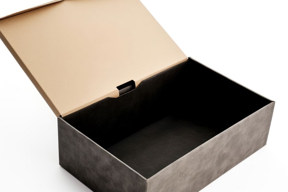 Gift box cardboard carton white background. AI generated Image by rawpixel.