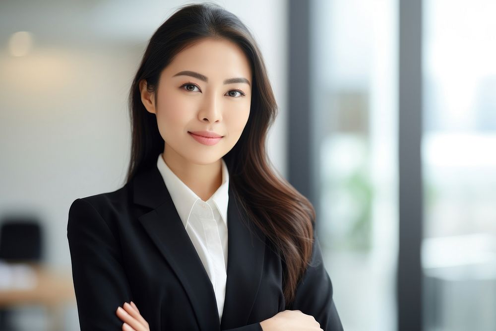 Wearing suit executive portrait standing. 