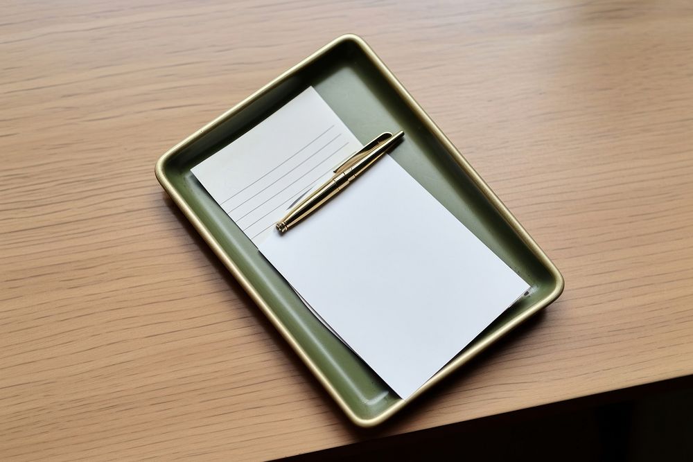 White paper pen tray electronics. AI generated Image by rawpixel.