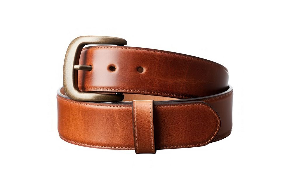 Belt leather buckle brown. AI generated Image by rawpixel.