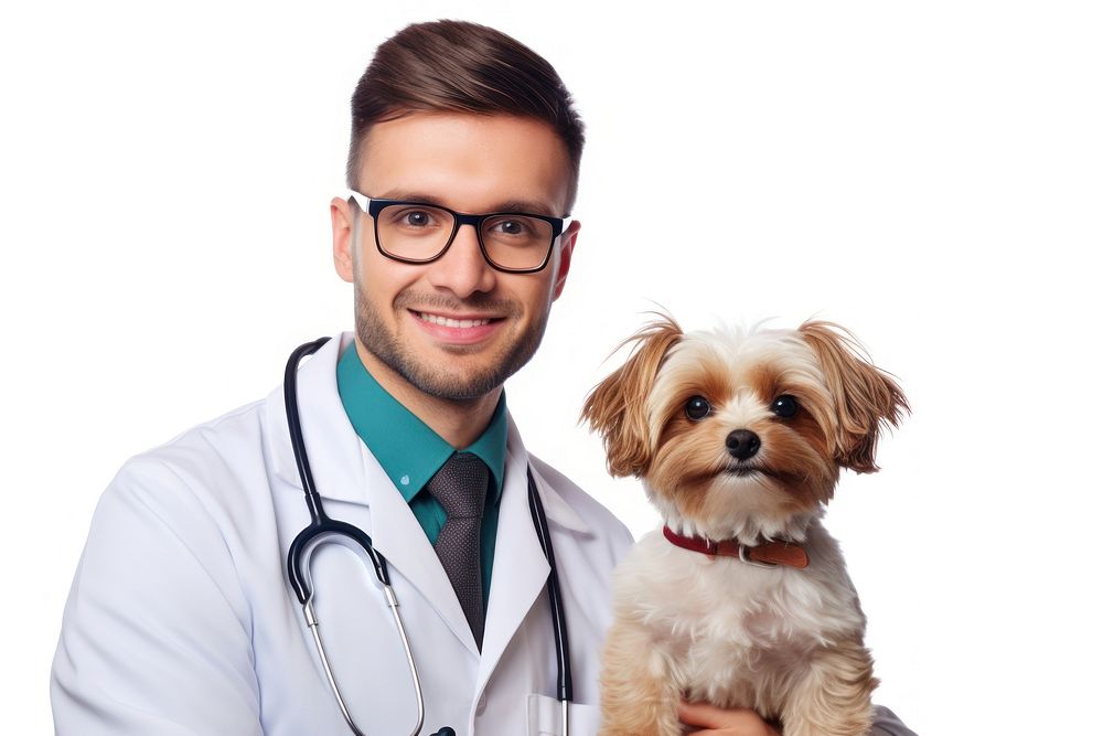 Veterinarian dog glasses mammal. AI generated Image by rawpixel.